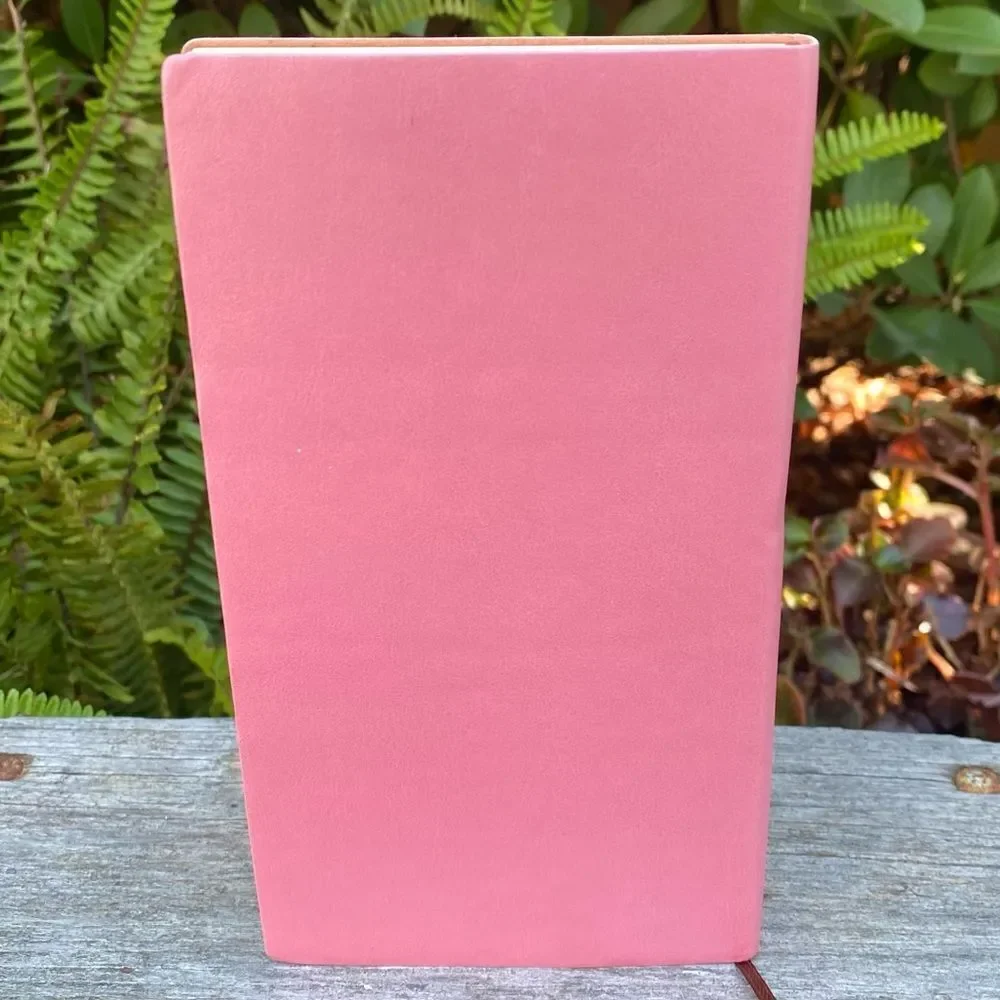 New Handmade Laser Engraved Pink Notebook/Daily Planner & Bamboo Pen Designer